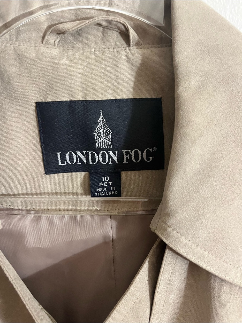 London Fog Women's Taupe Trench Coat - Picture 2 of 8